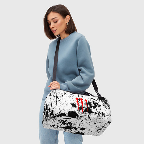 Спортивная сумка Monster energy краски / 3D-принт – фото 4