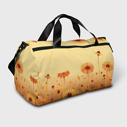 Спортивная сумка Цветы на закате