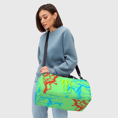 Спортивная сумка Monster energy storm electrix / 3D-принт – фото 4