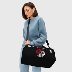 Сумки спортивные Трэйл Блэйзерс - баскетбол, цвет: 3D-принт — фото 2