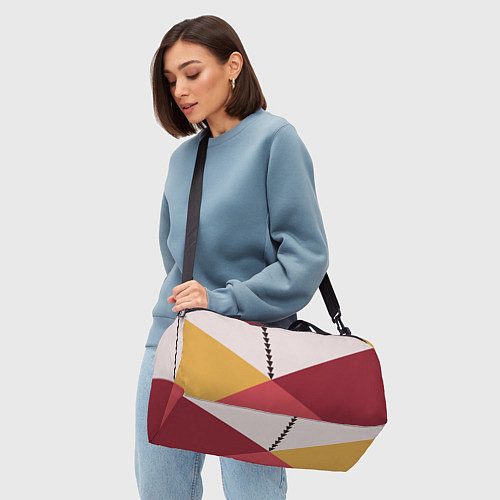 Спортивная сумка Колор-блок фруктовый чиа пудинг / 3D-принт – фото 4