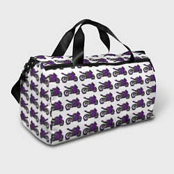 Спортивная сумка Motorcycle purple