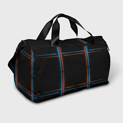 Сумки спортивные Neon black red blue, цвет: 3D-принт