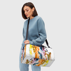 Сумки спортивные Разноцветные мазки кисти на палитре художника, цвет: 3D-принт — фото 2