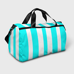 Спортивная сумка Color light blue white lines
