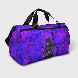 Сумки спортивные Призрак самурай - неоновые краски, цвет: 3D-принт