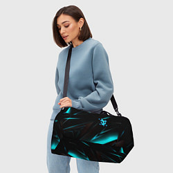 Сумки спортивные Doom neon stripes, цвет: 3D-принт — фото 2