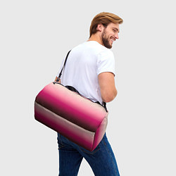 Сумки спортивные Градиент transcendent pink омбре, цвет: 3D-принт — фото 2