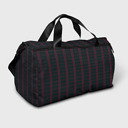 Спортивная сумка Color dark cage red stripes