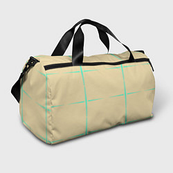 Спортивная сумка Color beige green stripes