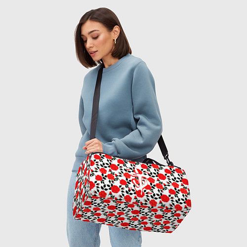 Спортивная сумка Doom розы / 3D-принт – фото 4