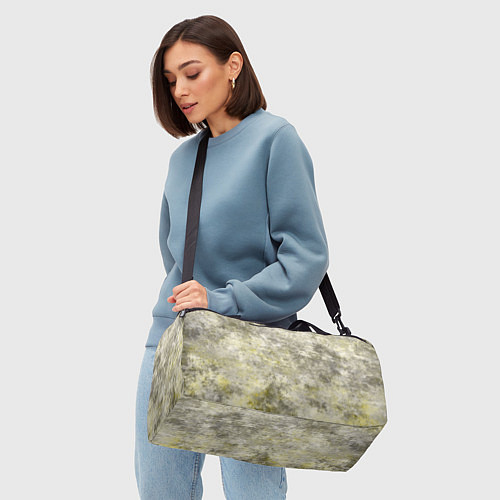 Спортивная сумка Абстракция - yellow acidic liquid / 3D-принт – фото 4