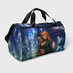 Спортивная сумка Нами киберпанк реализм