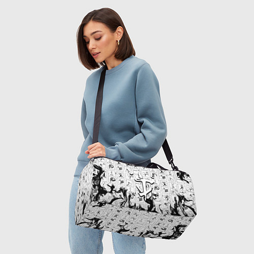 Спортивная сумка Doom x portal fire / 3D-принт – фото 4