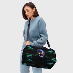 Сумки спортивные Череп с пламенем в глазницах, цвет: 3D-принт — фото 2