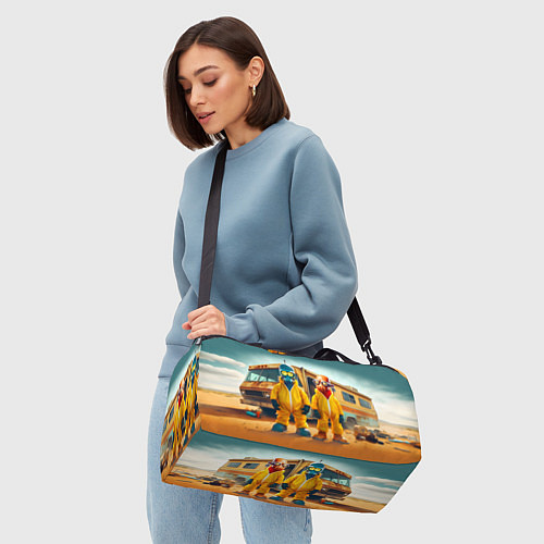 Спортивная сумка Zoidberg and Bender - Breaking bad soap opera / 3D-принт – фото 4