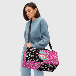 Сумки спортивные Liverpool весенние цветы, цвет: 3D-принт — фото 2