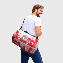 Сумки спортивные Liverpool розовый огонь, цвет: 3D-принт — фото 2