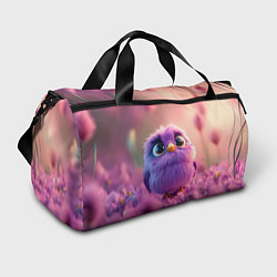 Сумки спортивные Фиолетовая птичка, цвет: 3D-принт