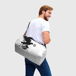 Сумки спортивные Ювентус черная птица краски, цвет: 3D-принт — фото 2