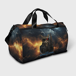 Сумки спортивные The purrminator кот терминатор, цвет: 3D-принт
