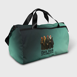 Сумки спортивные Петухи - карты деньги два ствола, цвет: 3D-принт