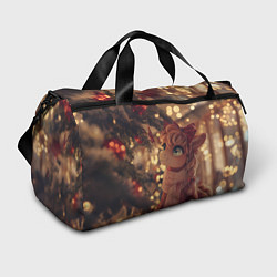 Сумки спортивные Лошадка любуется новогодней елкой, цвет: 3D-принт