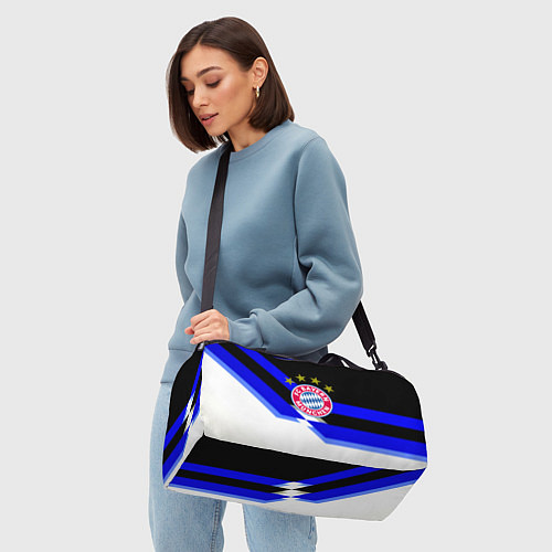 Спортивная сумка Бавария Мюнхен полосы спорт / 3D-принт – фото 4