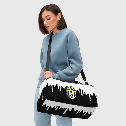 Спортивная сумка Juventus капли красок / 3D-принт – фото 4