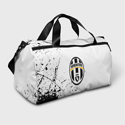 Спортивная сумка Ювентус черные краски всплеск