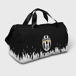 Спортивная сумка Ювентус белый огонь текстура