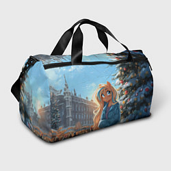 Сумки спортивные Лошадка на новогодней площади, цвет: 3D-принт