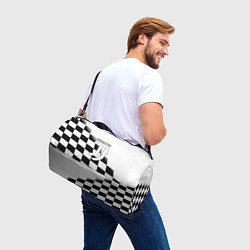 Сумки спортивные Ювентус клетка краски, цвет: 3D-принт — фото 2