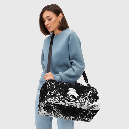 Спортивная сумка Реал Мадрид краски текстура / 3D-принт – фото 4