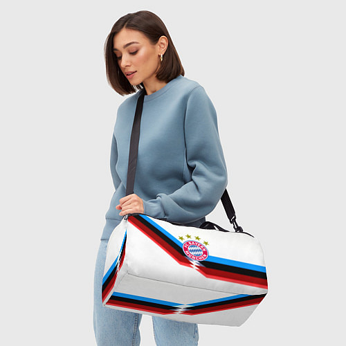 Спортивная сумка Бавария Мюнхен геометрия спорт / 3D-принт – фото 4