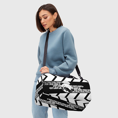 Спортивная сумка Реал Мадрид краски полосы / 3D-принт – фото 4