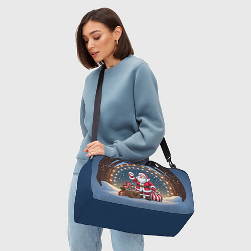 Спортивная сумка Санта с мешком подарков / 3D-принт – фото 4