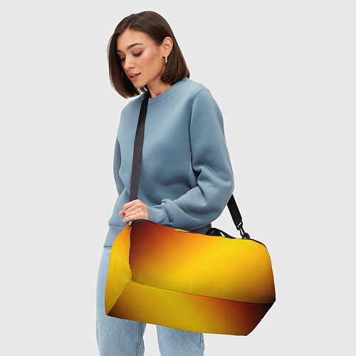 Спортивная сумка Color yellow red gradient / 3D-принт – фото 4