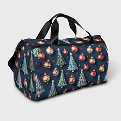 Спортивная сумка Новгодний паттерн