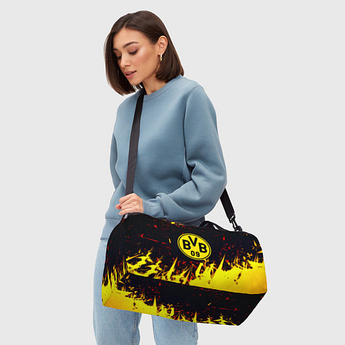 Спортивная сумка Borussia краски соты / 3D-принт – фото 4