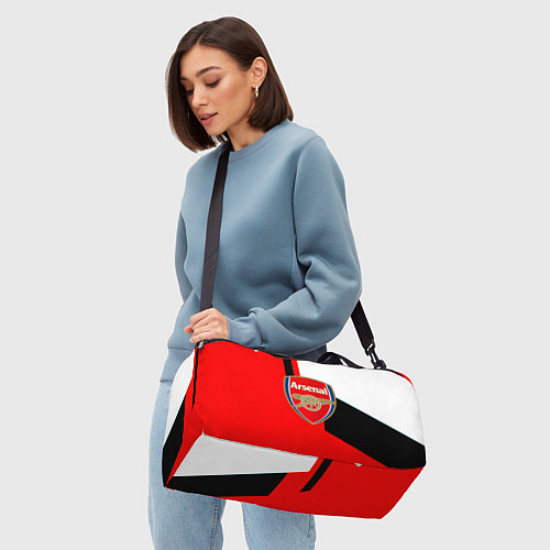 Спортивная сумка Арсенал геометрия спорт / 3D-принт – фото 4