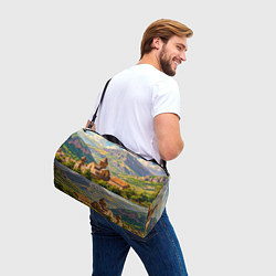 Сумки спортивные Горный покой: храм среди облаков, цвет: 3D-принт — фото 2