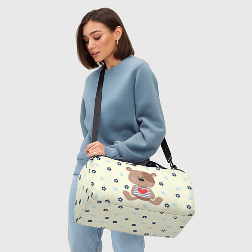 Спортивная сумка Любовь мишки / 3D-принт – фото 4