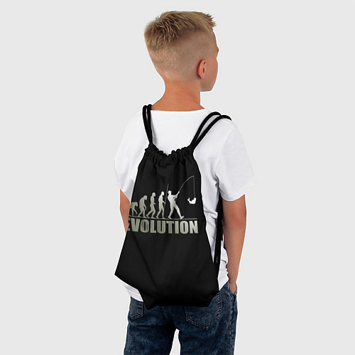 Мешок для обуви Эволюция рыбака / 3D-принт – фото 4