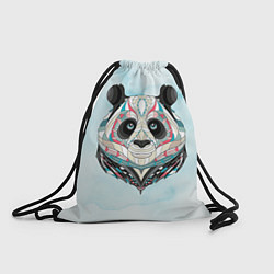 Рюкзак-мешок Расписная голова панды, цвет: 3D-принт
