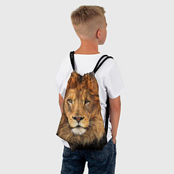 Рюкзак-мешок Красавец лев, цвет: 3D-принт — фото 2