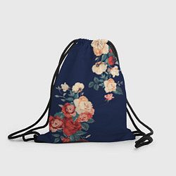 Рюкзак-мешок Fashion flowers, цвет: 3D-принт
