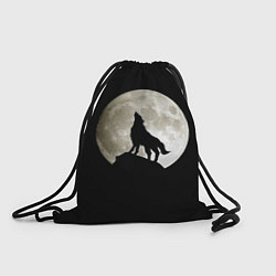 Рюкзак-мешок Moon Wolf, цвет: 3D-принт