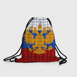 Рюкзак-мешок Россия: полигоны, цвет: 3D-принт