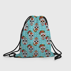Рюкзак-мешок Узор Черепа Чикано, цвет: 3D-принт